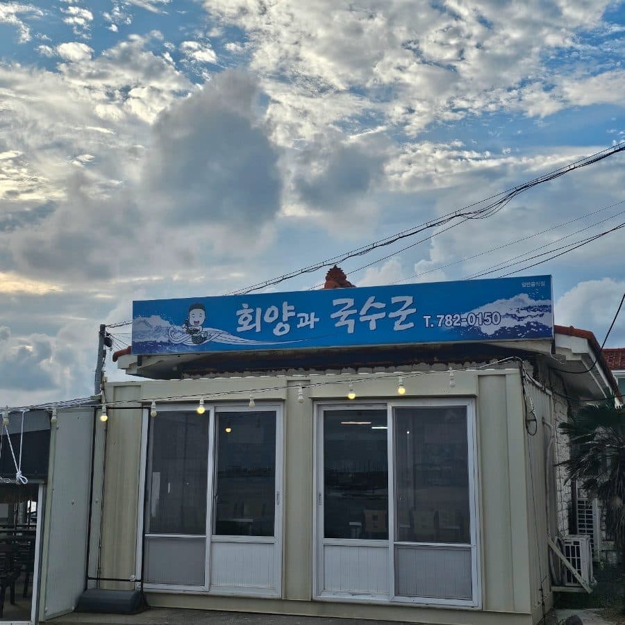 제주도 우도 물회 맛집 추천 회양과 국수군